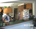 Artist kitchen before