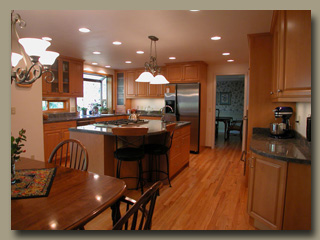 Kitchen with baking area 